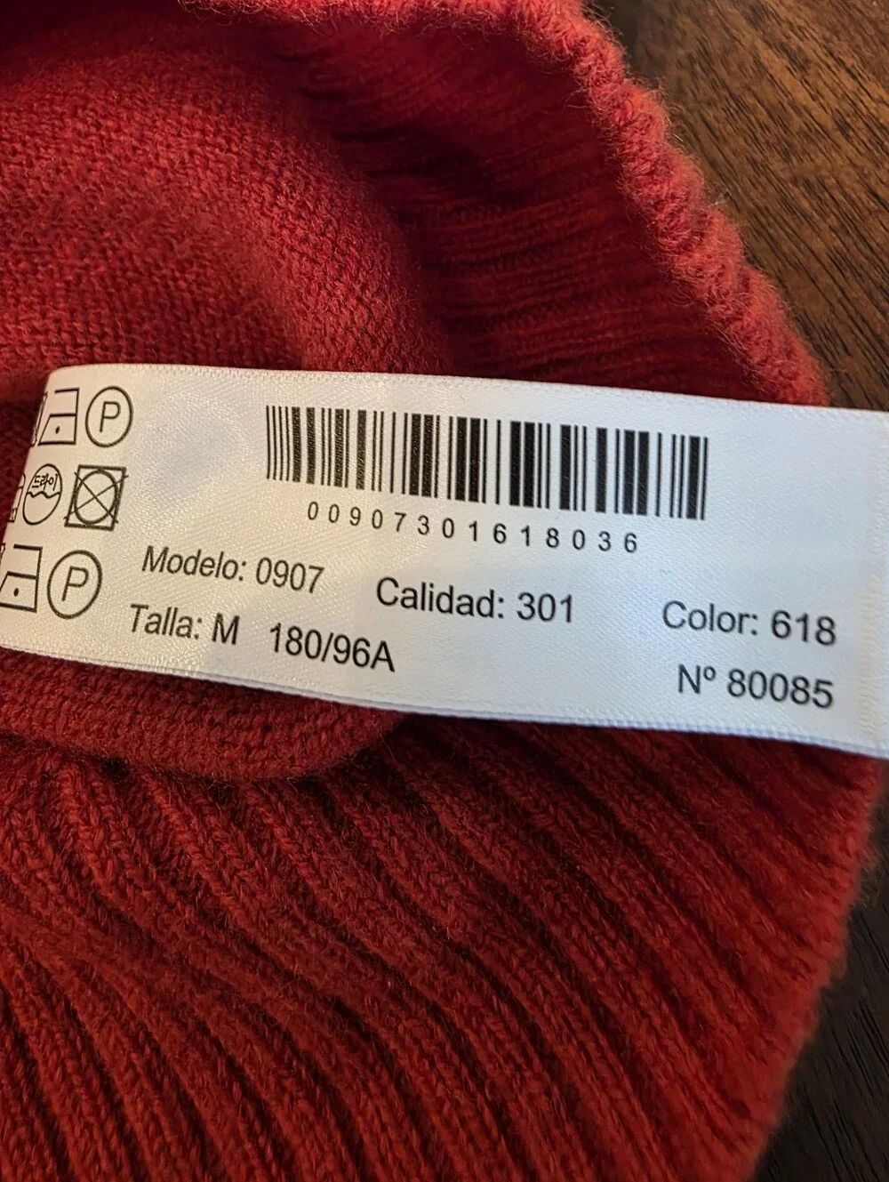 MASSIMO DUTTI Pumpkin Orange Button Collared Polo Sweater Size M Wool Cashmere